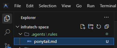 Screenshot Folder .agents/rules/ponytail.md