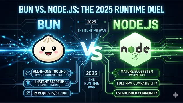 Bun vs Node.js: Perang Runtime JavaScript di Tahun 2025